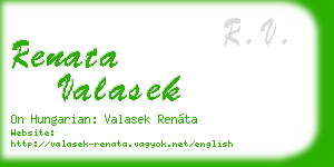 renata valasek business card